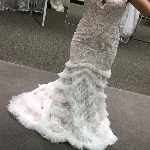 NWT Galina Signature Lace Gown Sz 10 - Picture 5 of 8